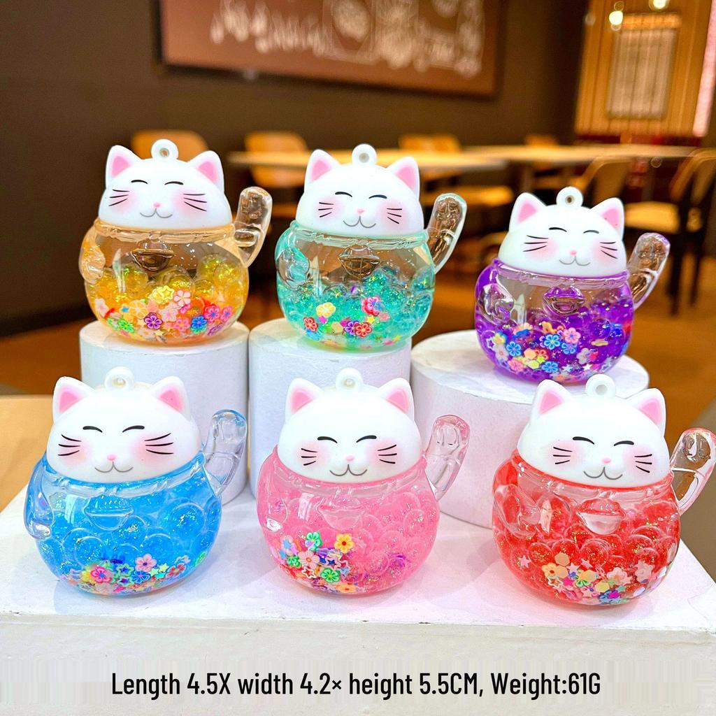 Creative Quicksand Turtle Keychain with Acrylic Macaron Colors and Large Display Stand