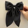 Elegante Schleife Band Haar Clip Mode Einfache Solide Satin Frühling Clip Haar Pin Retro Stirnband Mit Clips Mädchen Haar Zubehör