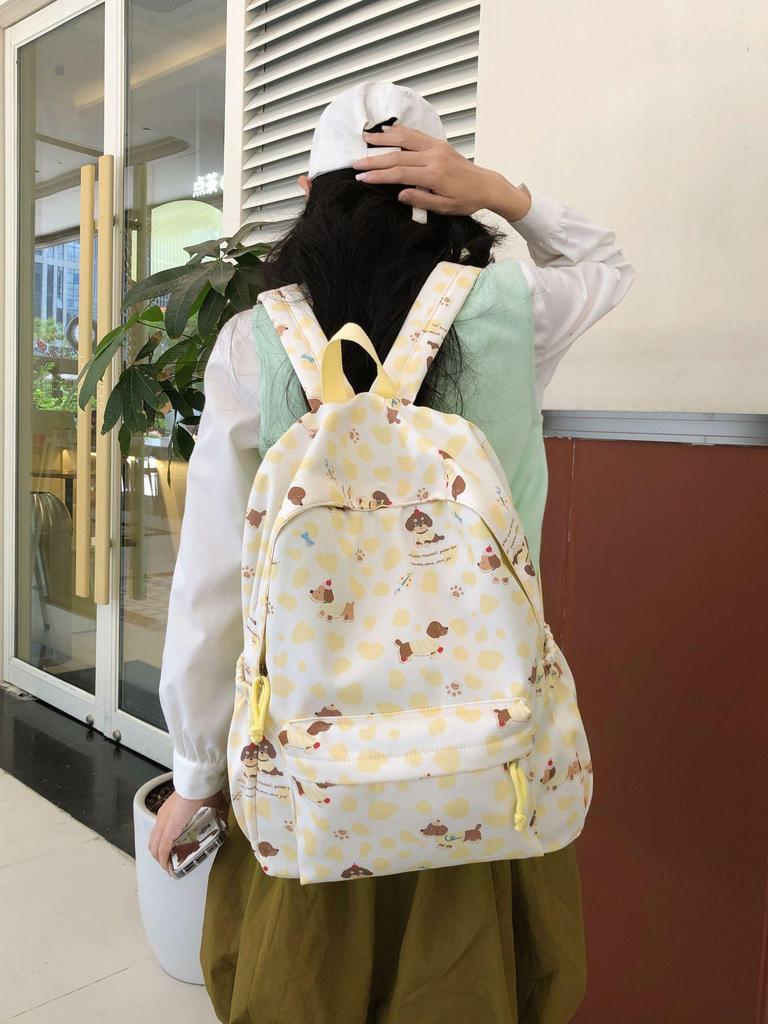 Japanese-Style Large-Capacity Backpack for Women - Cute, Versatile, Fresh Design for Junior High School Students and Travel