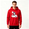 Men Cartoon Anime Pattern Print Pullover Hoodie Casual Long Sleeve Sweatshirt for Daily Wear