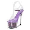 Women's Transparent Crystal Shoes Summer Super High Heels Stiletto Platform Wedding Shoes 181 Series 17cm Heel 7cm Platform LFD