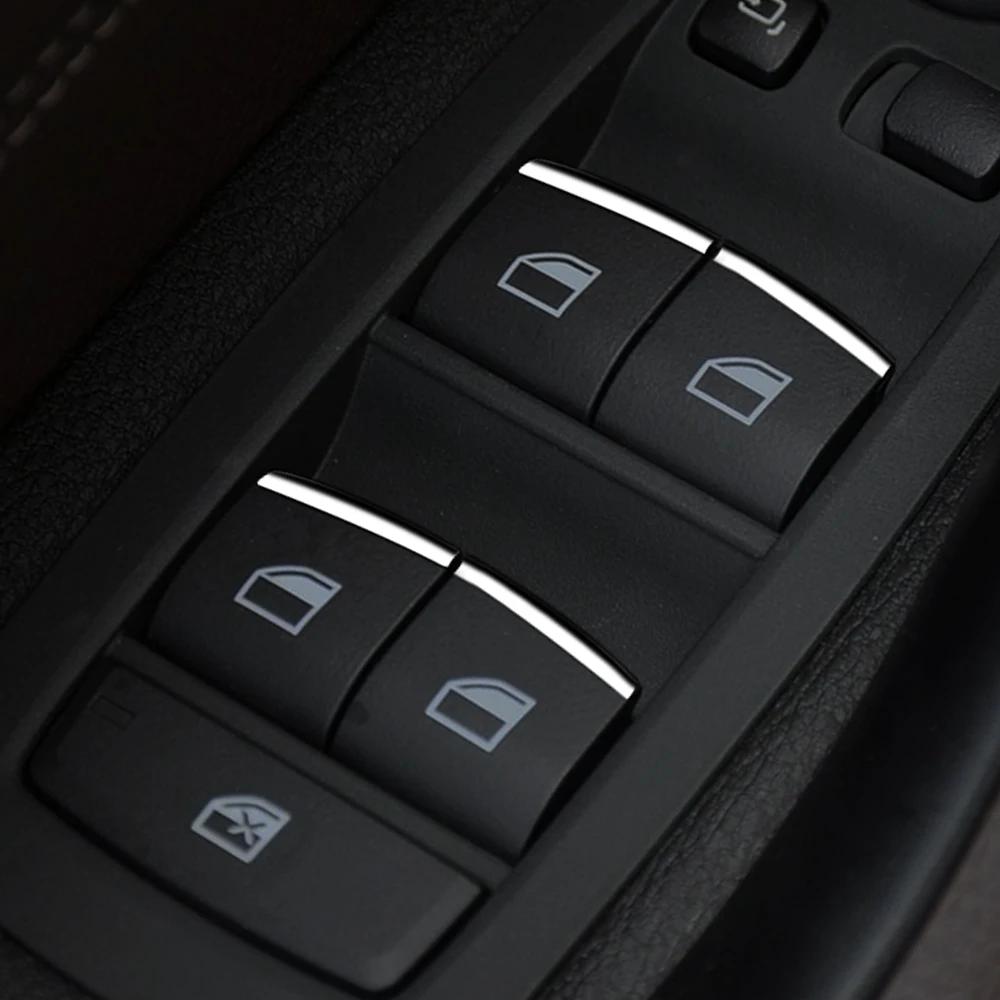 For BMW 1 2 3 4 5 7 Series X1 X2 X3 X4 F20 F22 F30 F34 F01 F48 F25 F26 Window Lift Button Sticker Sequins Trim Accessories