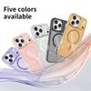 Applicable to Apple 11promax mobile phone case 11 glitter 11 translucent 11 wireless magnetic charging anti-drop protective case