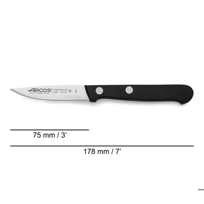 Couteau Office En Acier 7,5cm Universal - Arcos