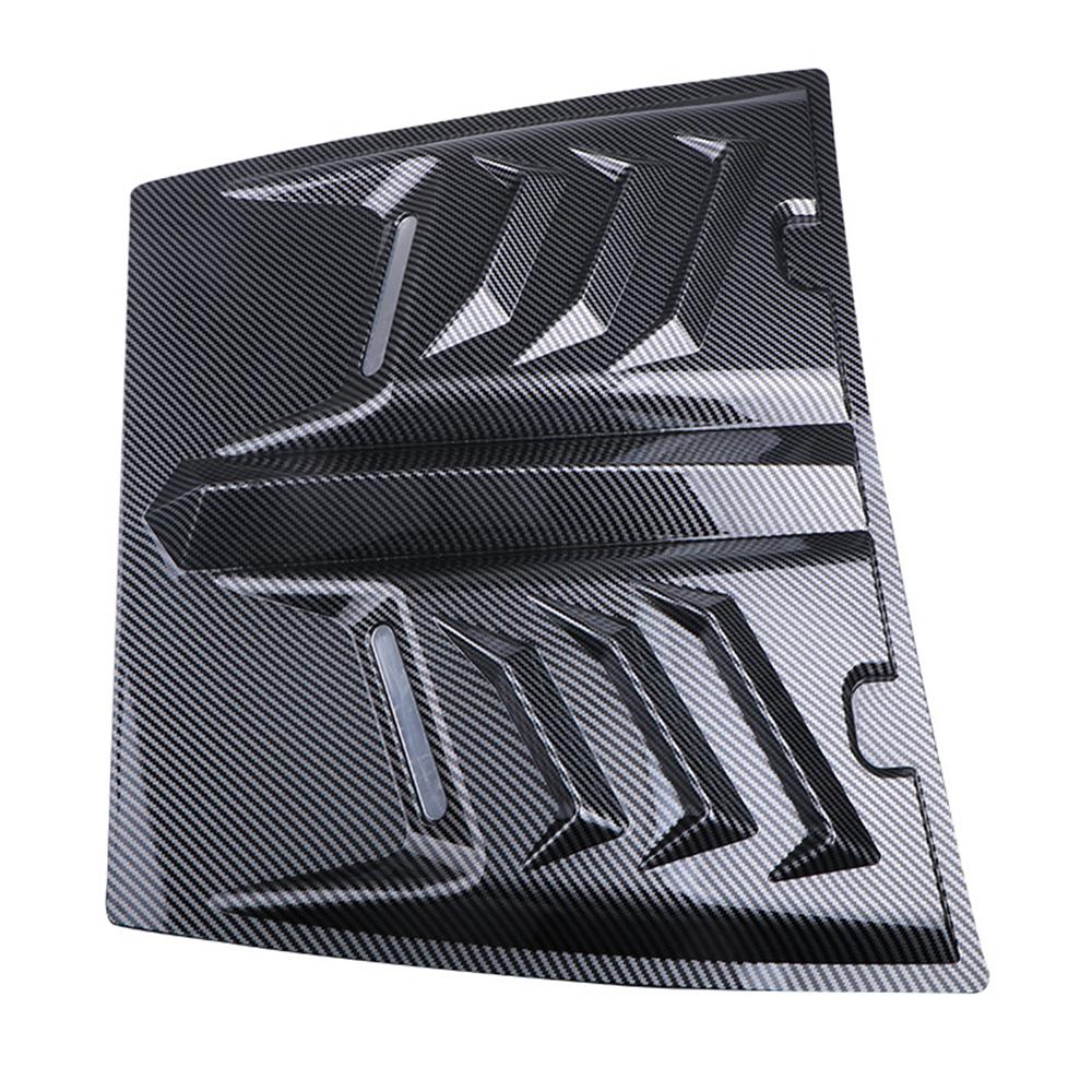Carbon Fiber Look Universal Car Exterior Hood Vent Scoop Cover Air Intake Grille