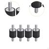 4Pcs Rubber Studs Shock Absorber Mounts M5 with Double Screw Anti Vibrations Isolator