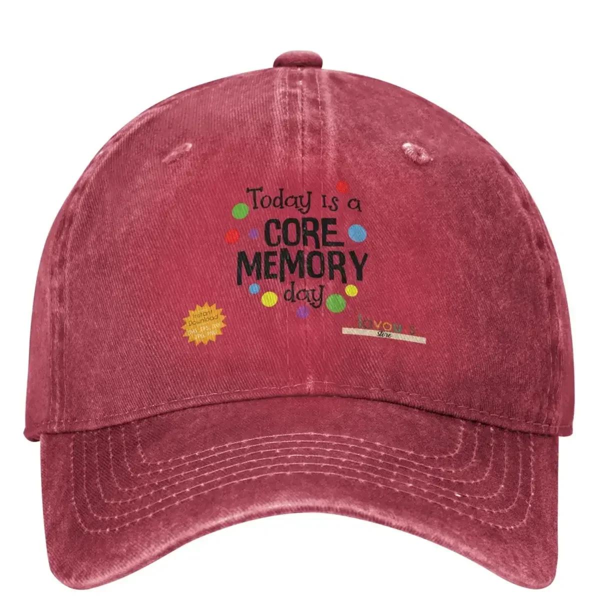 

Core Memory Day Inside Out Washed Baseball Cap Fashion Trucker Dad Hat Couple Women Hunting Camping Sunscreen Baseball Caps One Size