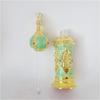 12ml Arabian Palace Style Glass Perfume Bottle, Embroidery Pattern Essential Oil Container, Middle East Design