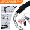 Bicycle Lock Combination, 1.2 Meters X 6mm Heavy-duty Bike Chain Lock with 5-digit Resettable Code—high-security Anti-cut Bicycle Lock