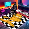 Custom Name Personalized Garfield Print Carpet, Versatile Home Decor Rug, for Playroom, Apartment, Balcony, Entryway, Hallway Gift