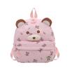 Schoolbag cartoon three-dimensional bear children's backpack printed kindergarten baby school bag boys and girls outdoor leisure backpack bag