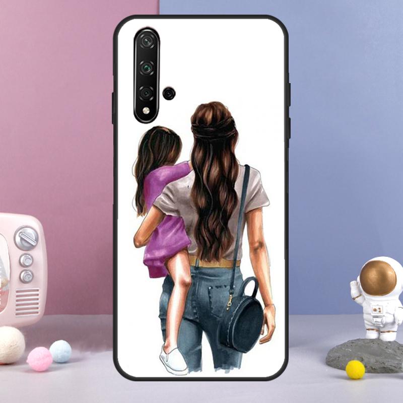 

Mom and Daughter For Huawei Nova Y72 Y61 Y91 Y73 Y90 Y70 Y60 12s 12i 11i 8i 9 10 SE P60 P30 Pro P40 Lite Case Nova 11 Pro