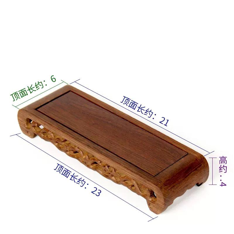 Деревянная основа для елочной игрушки в виде куриного крыла, Прямоугольный каменный цветочный горшок, Основа из массива дерева, Резьба по махагони, Будда