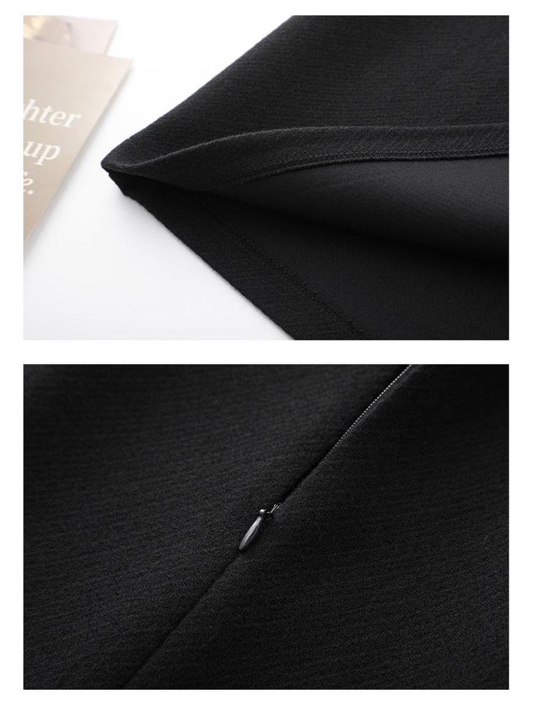 Woolen High-Waist A-Line Midi Skirt for Women - Winter 2025 Collection