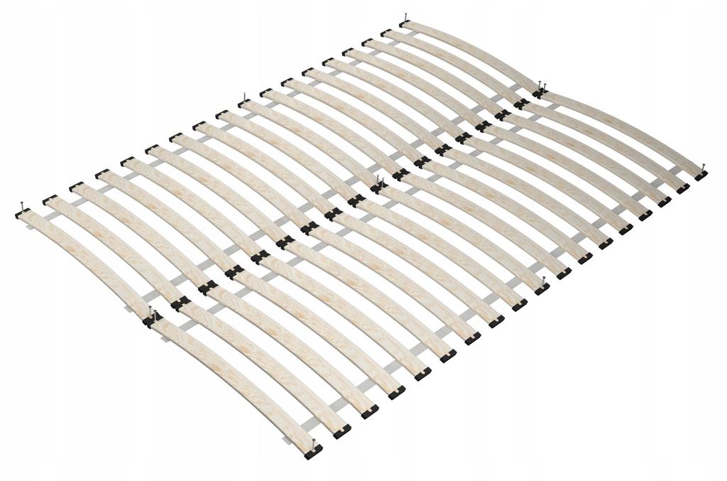 Bed Frame 140x200 Double Cm 2x70 32 Birch Slats 200kg