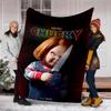 Chucky Theme Printed Blanket - Perfect for Couch, Bed, Travel & Outdoor Use | Machine Washable, Cozy & Durable.