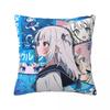 Gawr Gura Kimono Saba Sameko Pillow Cover Polyester Pillow Case Cushion Cover Novelty Custom Pillowcases For Sofa Car Home Decor