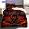 Juego de Ropa de Cama con Estampado de Dibujos Animados Colcha Funda de Colcha Funda de Almohada Decoración del Hogar Regalo de Cumpleaños (1 * funda nórdica + 2 * fundas de almohada, sin núcleo)