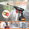 1500W Car Wash Gun Washer 4000mAh Foam Generator 30Bar Spray Nozzle High Pressure Cleaner for Auto Home Car Washing Machine