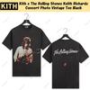 Kith X The Rolling Stones Keith Richards Concert Photo Vintage Tee Black