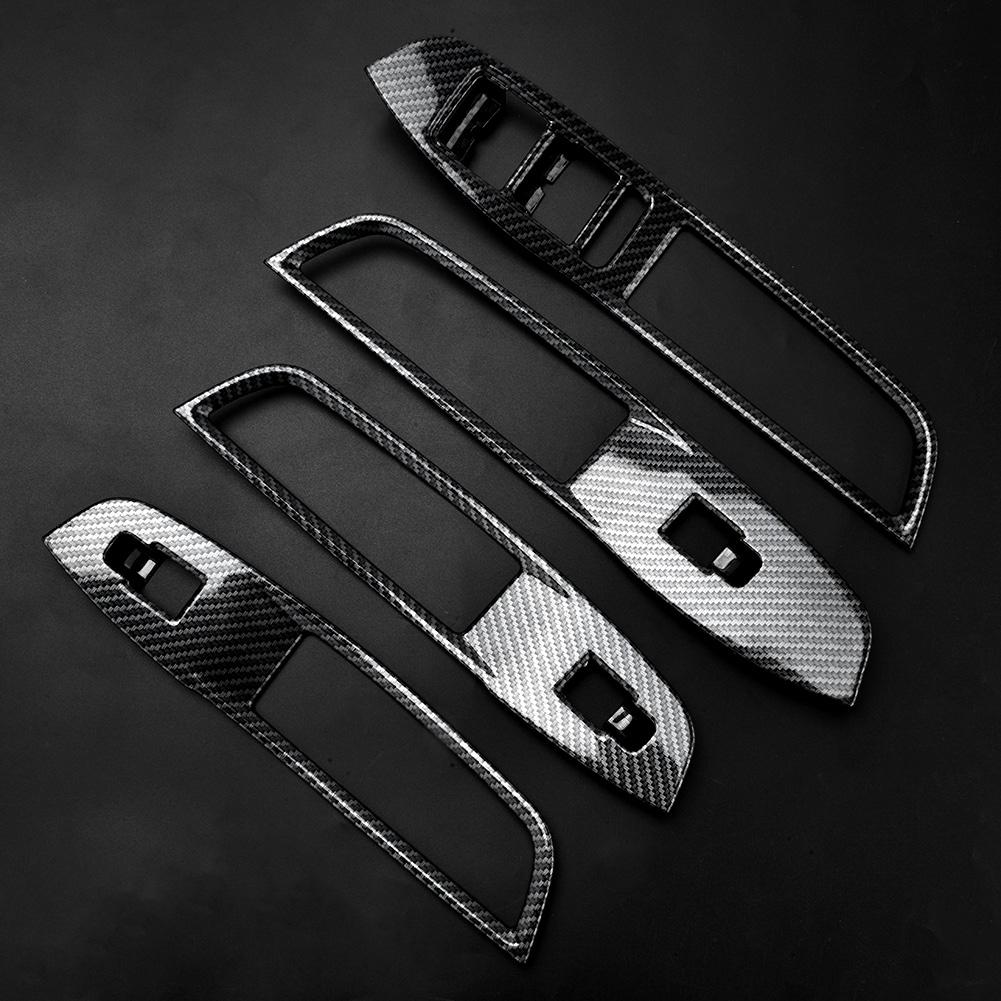 4 τμχ/σετ Διακοσμητικό αυτοκόλλητο για MG ZS 2017-2018 Κάλυμμα πάνελ διακόπτη παραθύρου για στυλ αυτοκινήτου