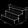 Clear 1-6 Tier Acrylic Display Stand for Funko Figures, Cupcake, Cosmetics, Perfume,Blind Box Display Riser Rack Dessert Shelf