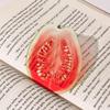 Acrylic Grape Tomato Apple Bookmark – Cute, Transparent, High-End Student Gift and Reading Marker