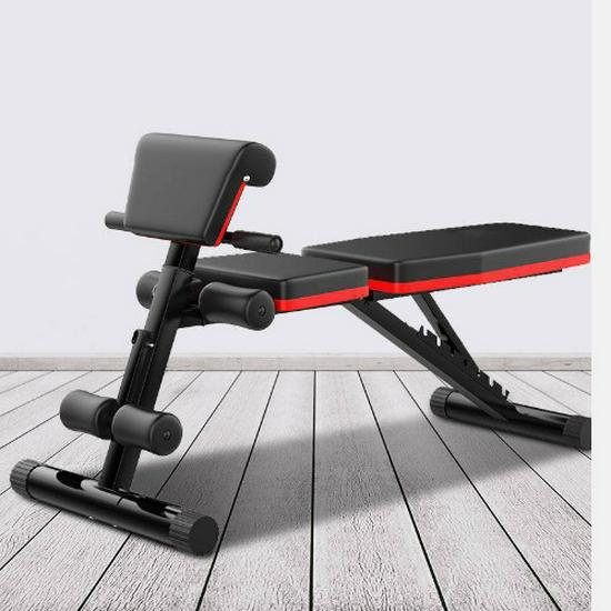 Six-in-One Multi-Functional Folding Dumbbell Bench for Men: Flyes, Bench Press, Preacher Curl & More