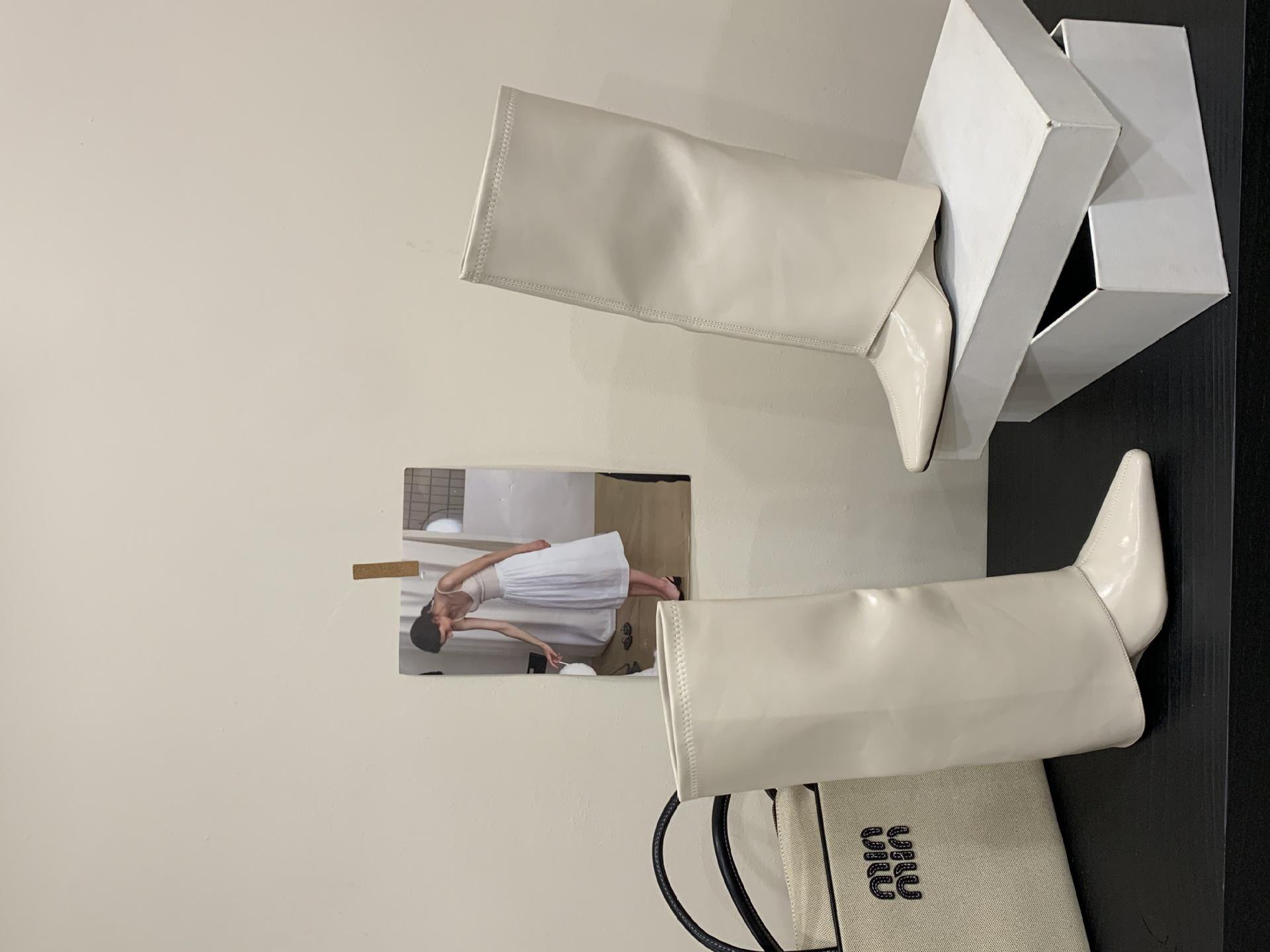 

Wedge heel pointed brown Maillard trousers medium boots women s shoes 2025 new spring and autumn winter long tube knight boots 39 білий