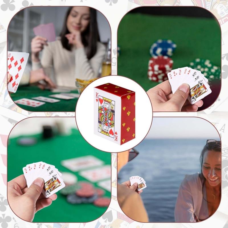 Mini Playing Cards Party Spoof Fun Smal Playing Cards Miniature Poker Cards Mini Poker Game For Teen Adults Novelty Party Gift