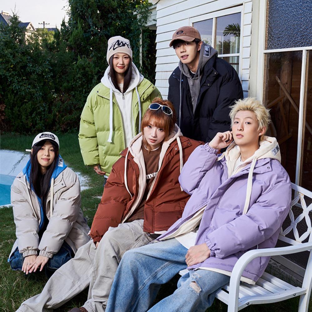 A multi-color cotton-padded jacket, a fashionable and versatile Japanese loose coat for both men and women in winter