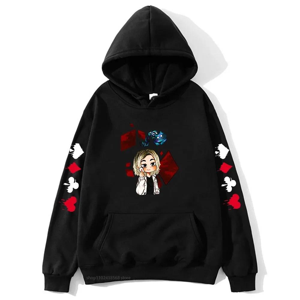 Cute Chishiya Hoodie Alice In Borderland Graphic Sweatshirts Autumn Winter Fleece Streetwear Tops