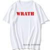 Limited WRATH Natural Selection Logo Design Graphic Men Black T-Shirt Summer Fashion Streetwear O Neck 100% Cotton Short Sleeve