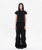 Hanahi Side Shirring Pocket Wide Pants Black