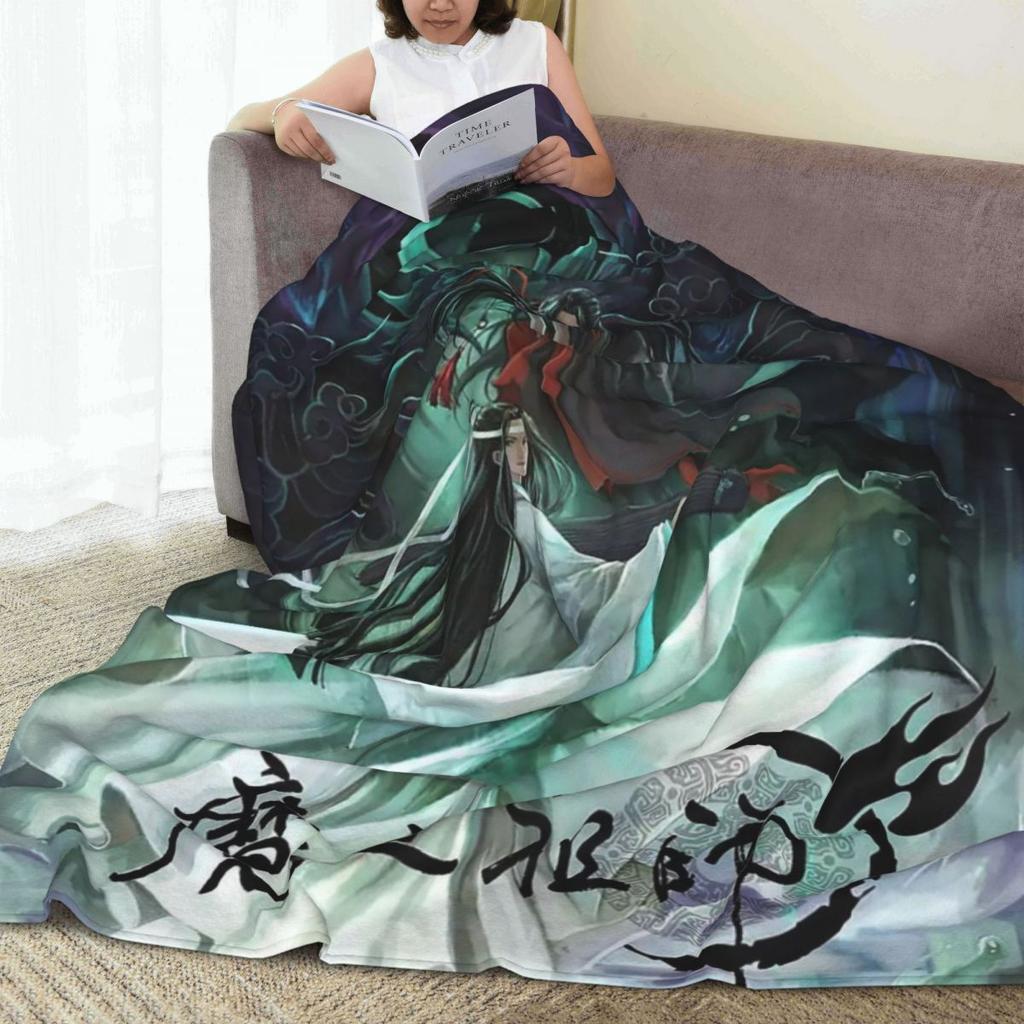 Anime Grandmaster Of Demonic Cultivation Mo Dao Zu Shi Decken Fleece-Kuscheldecke Überwurfdecken für Bettwäsche Überwürfe Tagesdecke