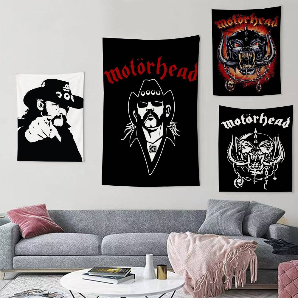 Mmotorhead Rock Band Flags Wall Hanging Background Art Banner For Bedroom Home Outdoor Decor