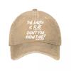 Graphic Humorous Slogan Casual Wear Washed Baseball Cap Outdoor For Womens Unisex FeUnisex