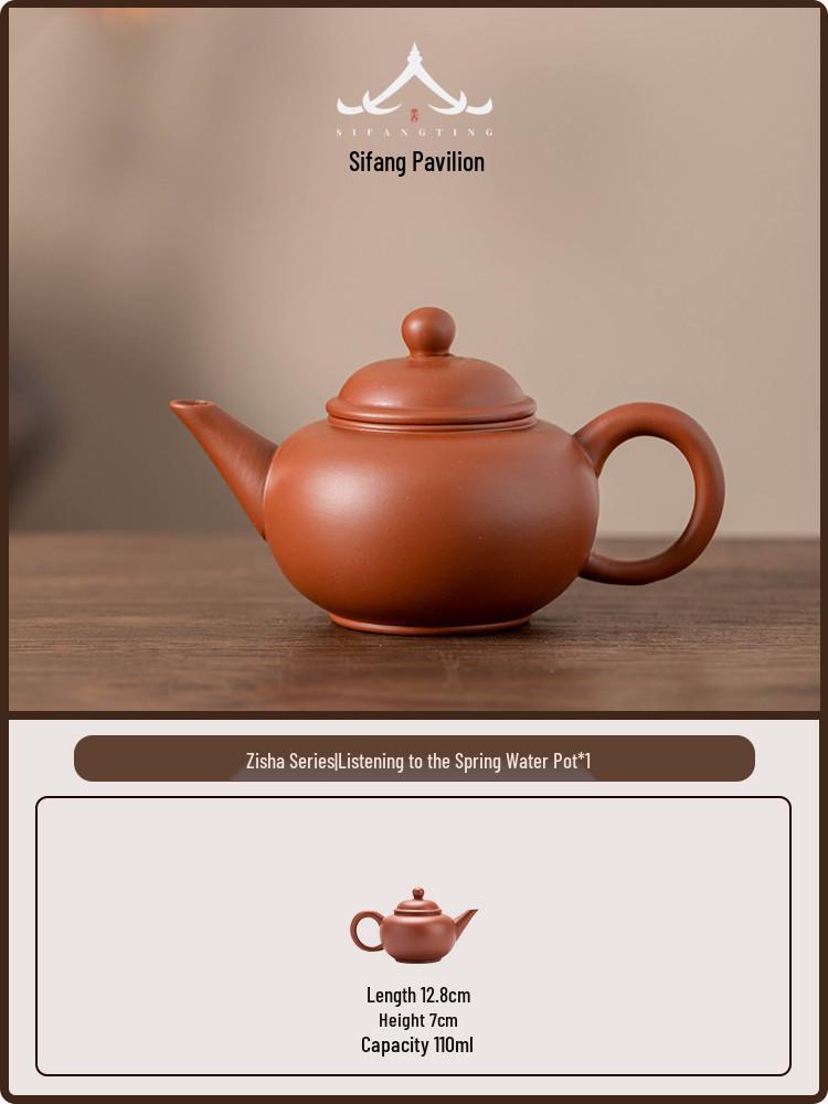 

Authentic Yixing Purple Clay Teapot, Pure Handmade 2026 Model, Ideal for Gongfu Tea Brewing. 101-200mL