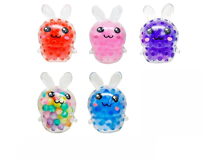 Squishy Bunny  - Random Color Soft Fidget Toy for Kids Girls, Easter Basket Stuffers, Sensory Anxiety Relief Gift