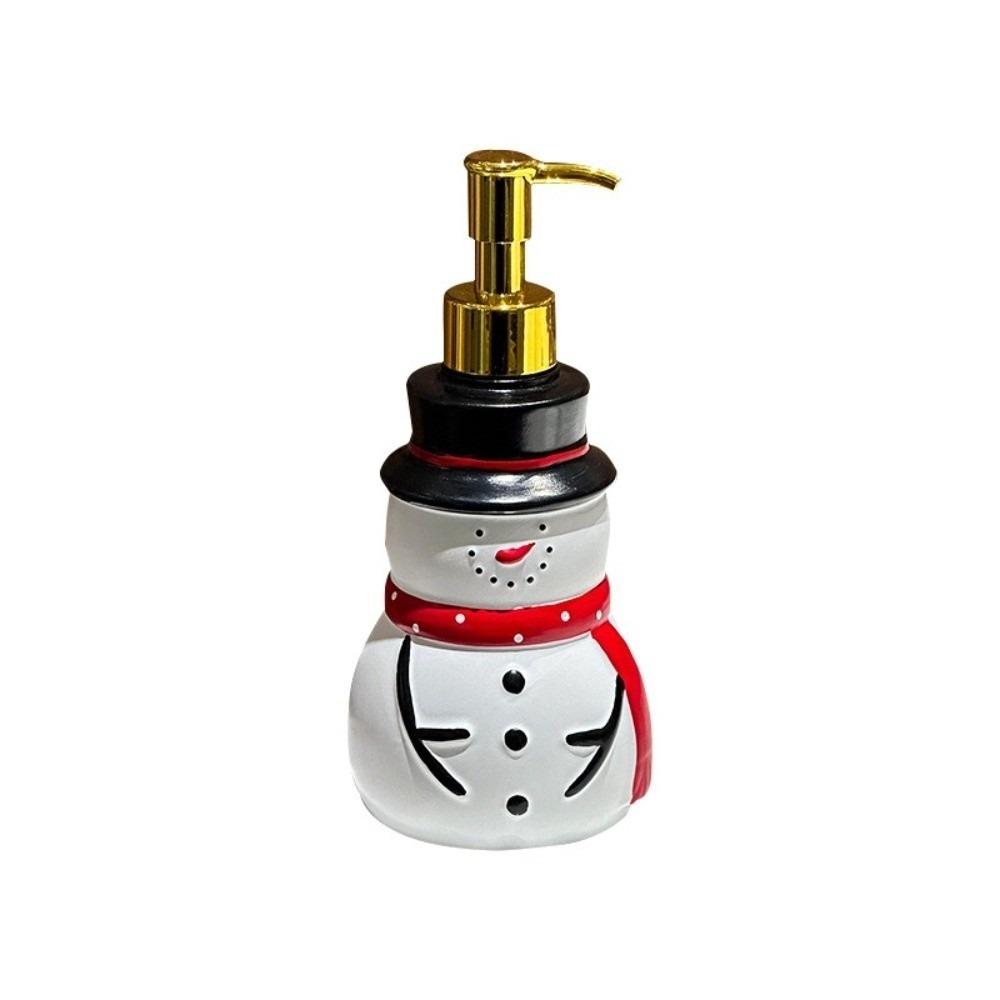 Refillable Christmas Soap Dispenser Santa Pump Bottle Cute Lotion Bottle  Festival