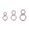 10Pcs Assist Hook Stainless Steel Fishing Jig 8 Figure Rings Fishing Solid Ring Fishing Lure Terminal Lures Pin Connector