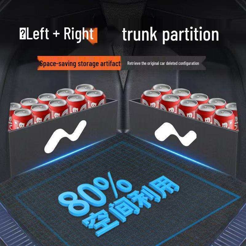 Lydo L90 Rear Trunk Divider and Storage Box Thickened Trunk Divider (Left + Right)