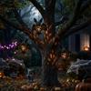 2PCS Openwork Gothic Style Halloween Bat Light Glowing Halloween Bat Lampshade  Ghost Festival