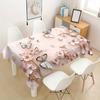 1pc Tablecloth, Elegant Butterfly And Floral Print Polyester Tablecloth, Soft, Durable, Machine Washable, Suitable for Indoor And Outdoor Dining, Wedd