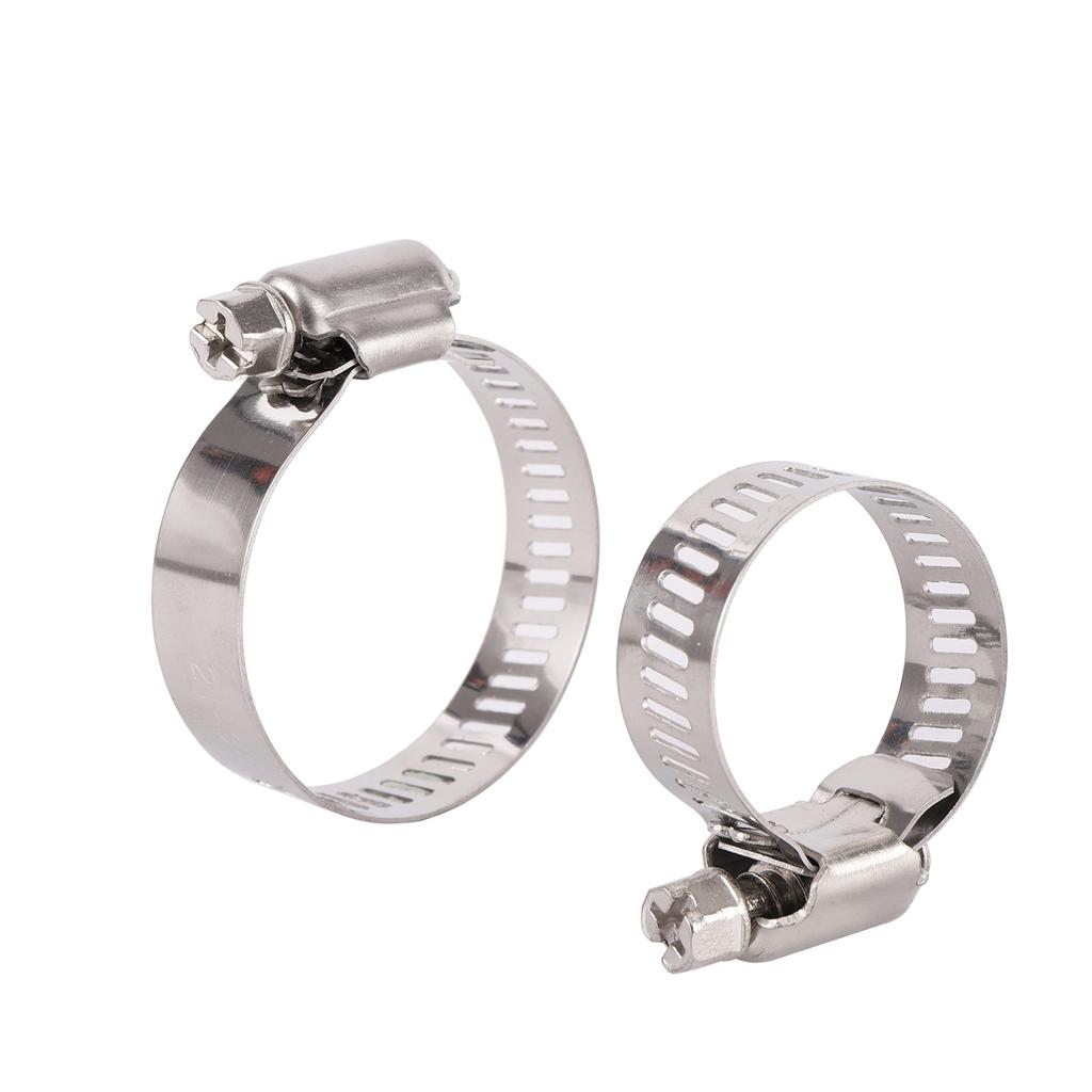 Pipe Clamps 201 Stainless Steel Hose Clips 13~114mm Adjustable Drive Hose Clamps  Water pipe Fastener Replacements 1/10Pcs