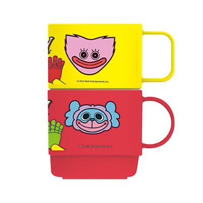 Leburn Childrens Poppy Playtime Shape Cup 2-piece Set, Mixed Colors, 1 Set, Popular Korean Parenting Items