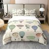 Air Balloon Down Comforter Set Bedding Set 3-piece Duvet Cover Set