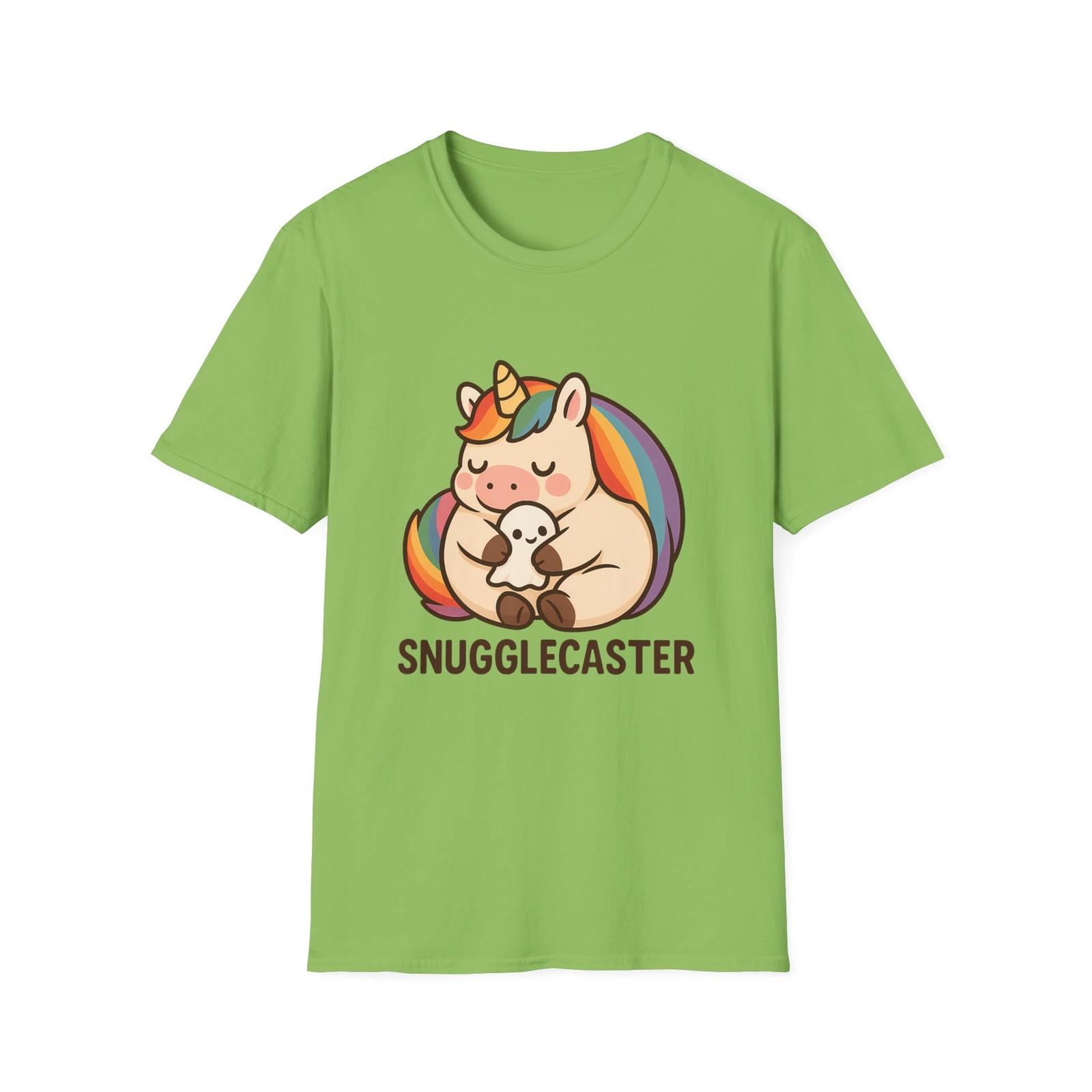Unisex Softstyle T-Shirt Mens Womens Tees Top Chubby Boonicorn Ghost Plushie Rainbow Cozy Fantasy 2XL