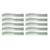 10 Pcs Wheat Straw Double Headed Hair Comb Reduce Tangling Wet Dry Hair Use Wide Fine Tooth Detangli