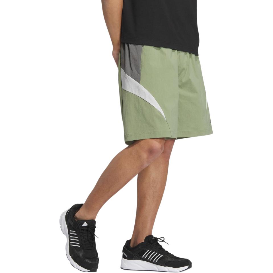 adidas Fustl Shorts Color Block Sports Versatile Fashion Casual Shorts Men Shorts Tent-Green JI6631